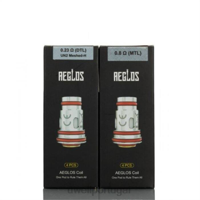 UWELL AEGLOS bobinas | Pacote de 4 0,8ohm 22V8269 UWELL Pod Descartavel