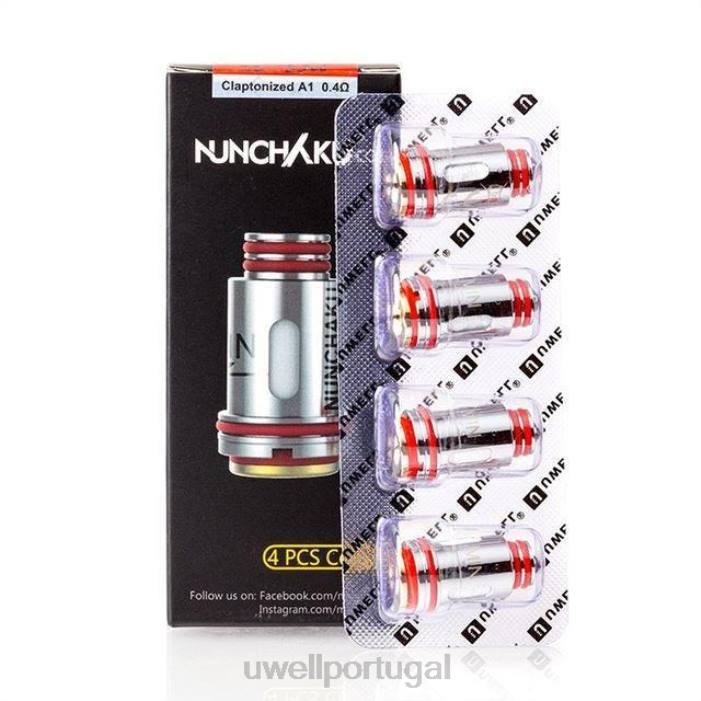UWELL NUNCHAKU bobinas (pacote com 4) 0,25ohm 22V8261 UWELL Portugal