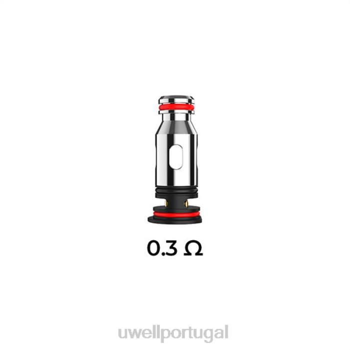 UWELL PA bobinas de substituição 0,3ohm (pacote com 4) 22V882 UWELL Lisbon