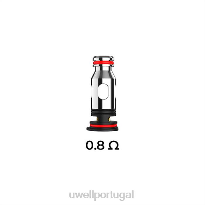 UWELL PA bobinas de substituição 0,8 ohm (pacote com 4) 22V883 UWELL Vape Disposable