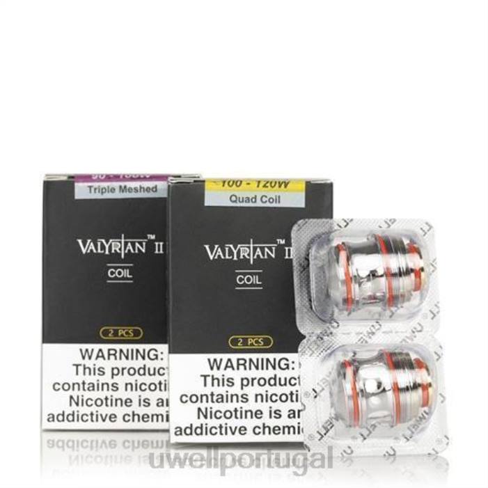 UWELL VALYRIAN 2 bobinas de reposição (pacote com 2) un2 malha dupla 0,14ohm 22V829 UWELL Pod Descartavel