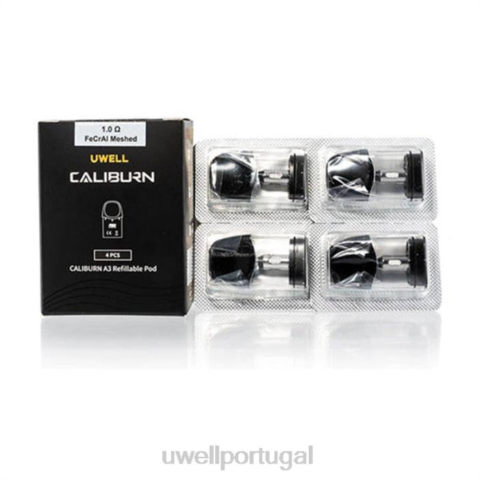 UWELL CALIBURN A3 cápsulas de substituição | Pacote de 4 0,8ohm2 22V819 UWELL Pod Descartavel