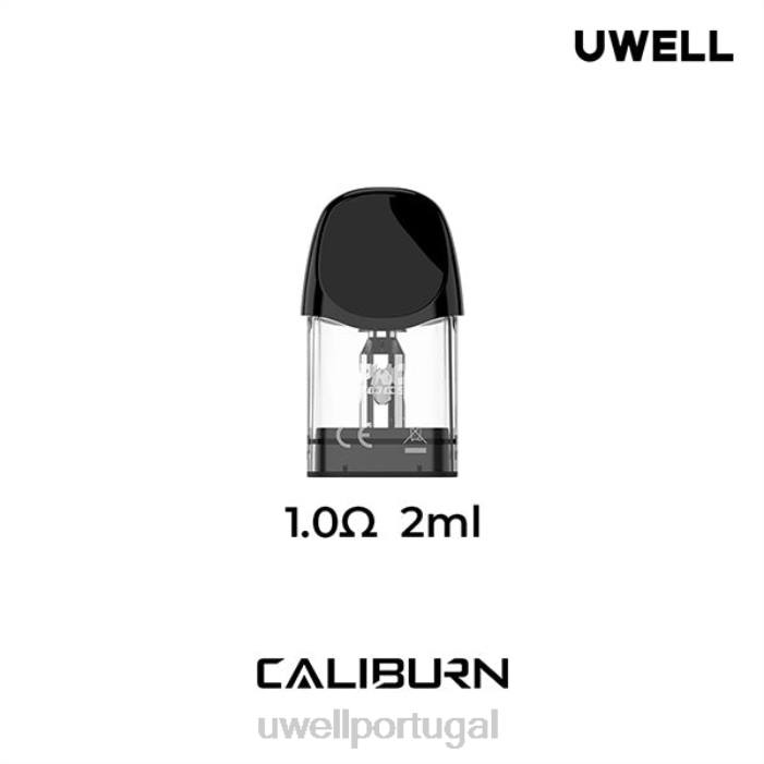 UWELL CALIBURN A3 cápsulas de substituição | Pacote de 4 1,0ohm 22V818 UWELL Descartavel