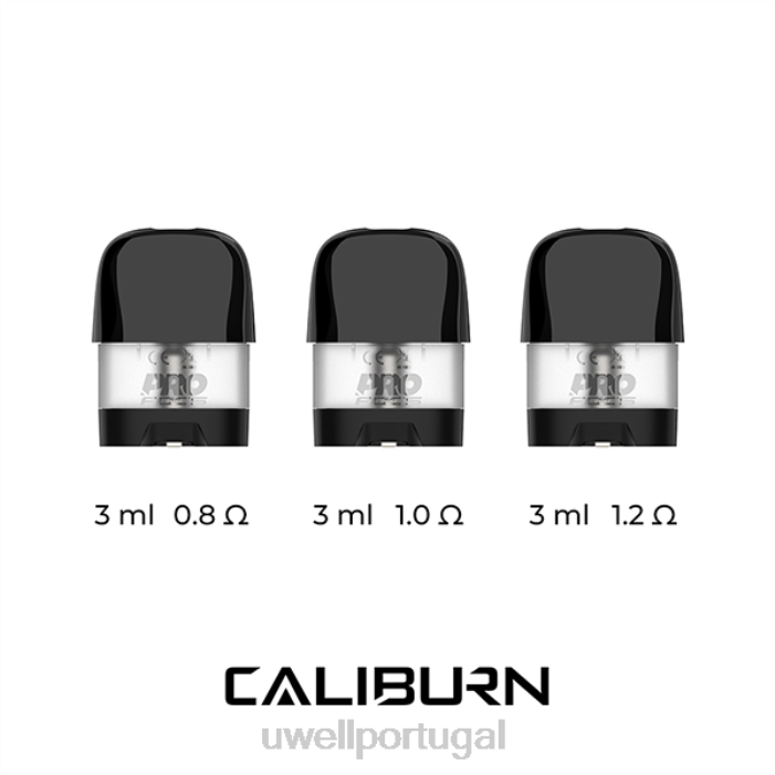 UWELL CALIBURN X cápsulas de substituição | 2 pacotes Cartucho de cápsula vazio de 3ml 22V845 UWELL Online Shop