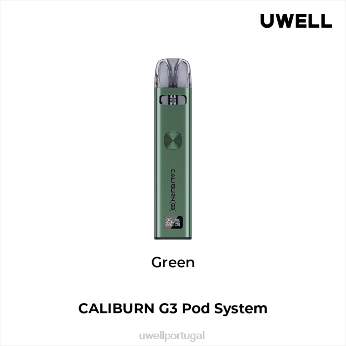 UWELL CALIBURN G3 conjunto meia-noite ouro 22V8139 UWELL Pod Descartavel
