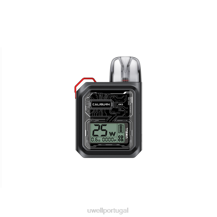 UWELL CALIBURN GK3 sistema de pod cmf preto como breu 22V8174 UWELL Vape Price