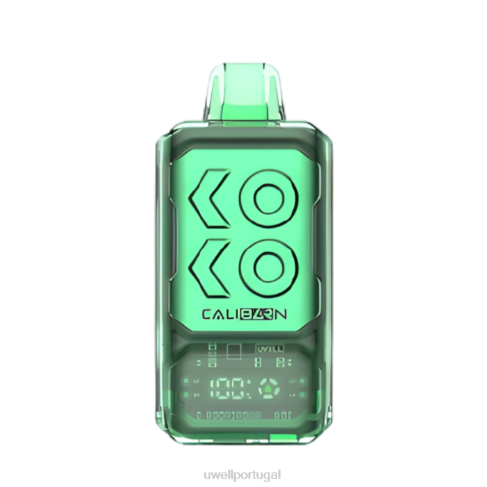 UWELL CALIBURN vape descartável da barra s12000 hortelã de miami 22V8287 UWELL Sabor